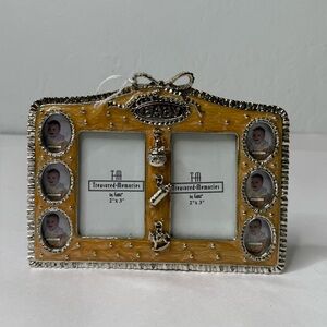 Vintage Ganz Treasured Memories Baby Multi Photo Frame Bottle Rattle Rare‎ New